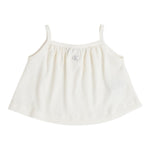 Calvin Klein Top Tinta Unita con Bretelle per Bambina IG0IG02870 PANNA CALVIN KLEIN 