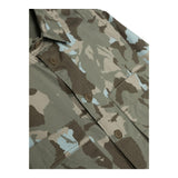 Aspesi Long Sleeve Shirt Military Pattern Green For Boys