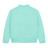 BillIEBLUSH maglia girocollo tinta unita con paillettes Verde acqua per Neonata U20461X VERDE ACQUA BillIEBLUSH 
