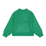 BillIEBLUSH maglia girocollo tinta unita cn stampe in contrasto Verde per Neonata U20459N VERDE BillIEBLUSH 