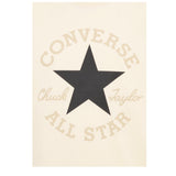 Converse T-Shirt Girocollo Tinta Unita con Logo per Bambino 9CD483 BEIGE CONVERSE 