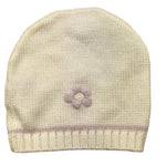 LA STUPENDERIA cappello tinta unita con ricami Panna per Neonata WBCP52 PANNA LA STUPENDERIA 