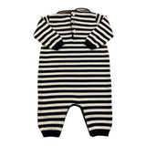 LITTLE BEAR tutina manica lunga fantasia righe Blu per Neonato 9109 BLU LITTLE BEAR 