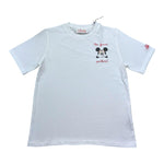 Saint Barth T-Shirt Girocollo Tinta Unita con Stampa per Bambino MICKEY BIANCO SAINT BARTH 