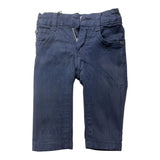 Cesare Paciotti Plain Trousers with Adjustable Waistband Blue for Newborns