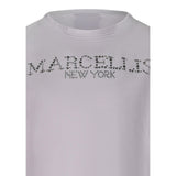 Marc Ellis T-Shirt tinta unita con Stampa Bianco per Bambina JMJTS01208X BIANCO MARC ELLIS 