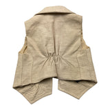 Emanuel Pris Solid Color Vest Beige For Newborn