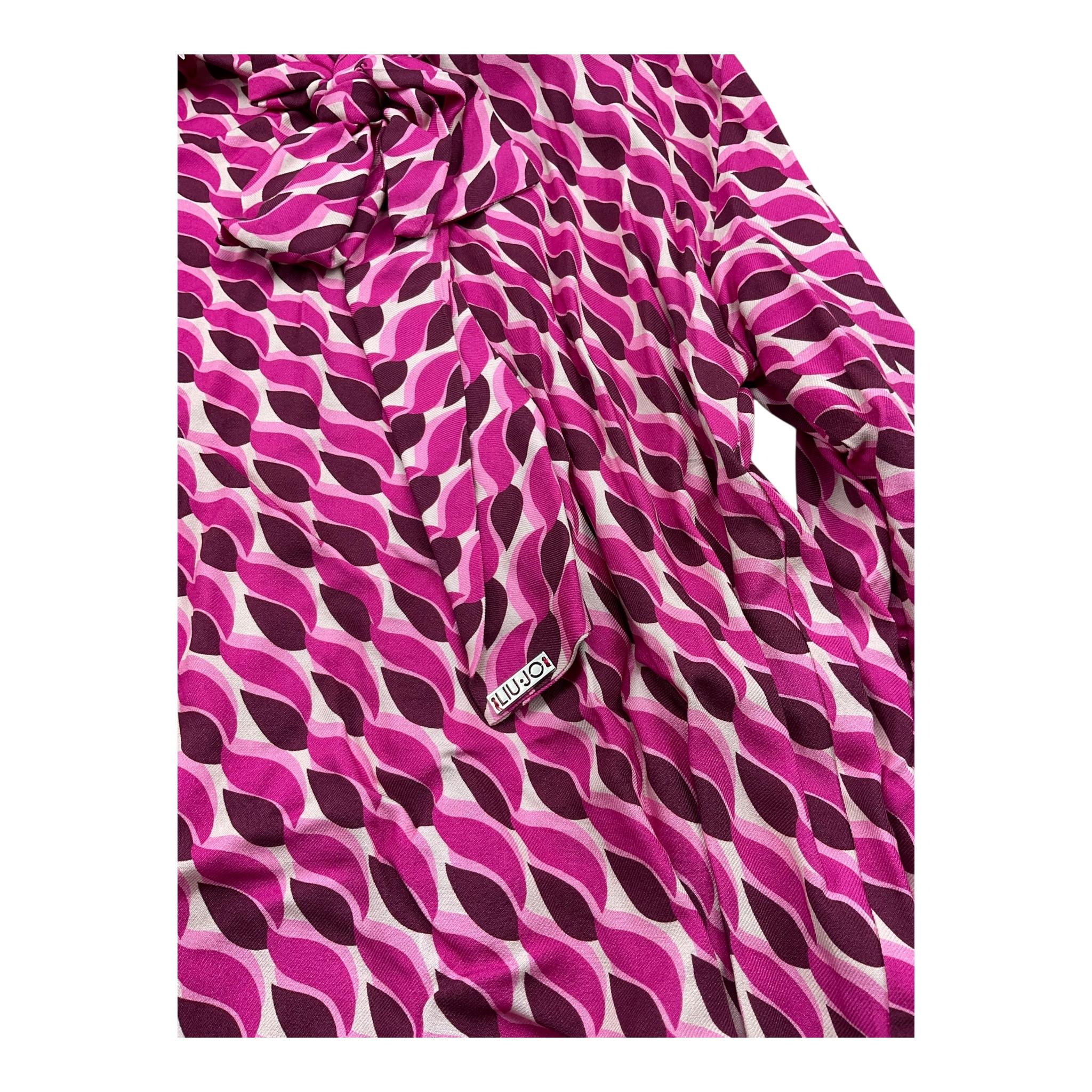 LIU JO camicia manica lunga stampa fantasia Fuxia per Bambina GF3026 FUXIA LIU JO 