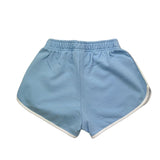 Saint Barth Short Tinta Unita con Profili In Contrasto per Bambina SB3101EMB AZZURRO SAINT BARTH 