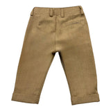 Daniele Alessandrini Plain Pants With Adjustable Waist Camel For Newborn