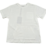 Paolo Pecora T-Shirt Girocollo Tinta Unita con Tasche per Bambino PP4369 BIANCO PAOLO PECORA 