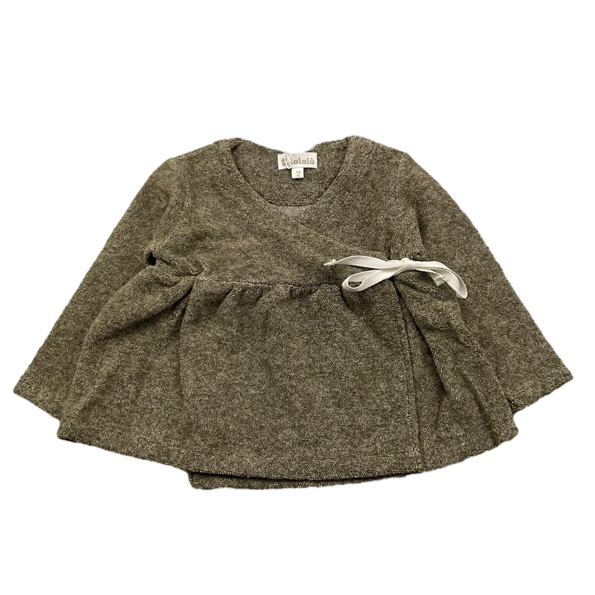 LALALU' cardigan tinta unita Verde per Neonata MGL11N VERDE LALALU' 