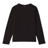 SARABANDA shirt girocollo tinta unita stampa brillantinata Nero per Bambina 0A755 NERO SARABANDA 