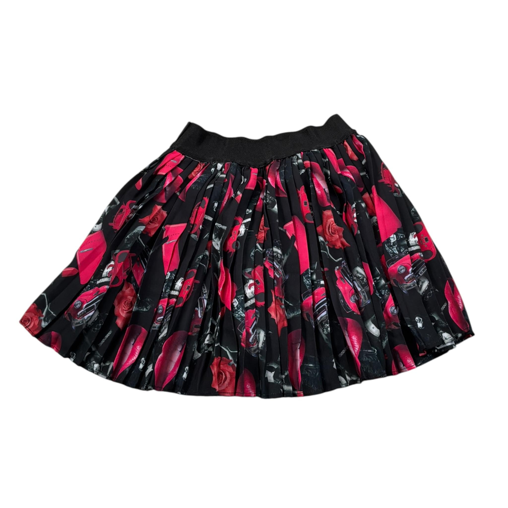 John Richmond Gonna tinta unita con Stampe Nero per Bambina RGP24013GO NERO JOHN RICHMOND 