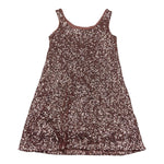 Janice Abito Tinta Unita con Paillettes per Bambina JN750R ROSA JANICE 