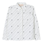 Elisabetta Franchi Camicia Manica Lunga Tinta Unita con Logo per Bambina EGCA035 BIANCO ELISABETTA FRANCHI 