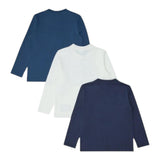 EMPORIO ARMANI set shirt 3pz tricolore con logo Blu per Neonato 6DHDJ4 BLU EMPORIO ARMANI 