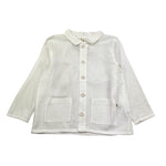 Petit Indi Camicia Tinta Unita Manica Lunga per Bambino SS25BK6840 BIANCO PETIT INDI 