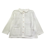 Petit Indi Camicia Tinta Unita Manica Lunga per Bambino SS25BK6840 BIANCO PETIT INDI 