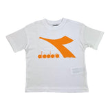 Diadora Crew Neck T-Shirt Solid Color with White Print for Kids
