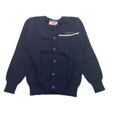 Cesare Paciotti Cardigan Solid Color With Blue Logo For Boys