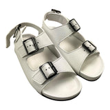 Gallucci Sandal Solid Color With Buckle White For Children
