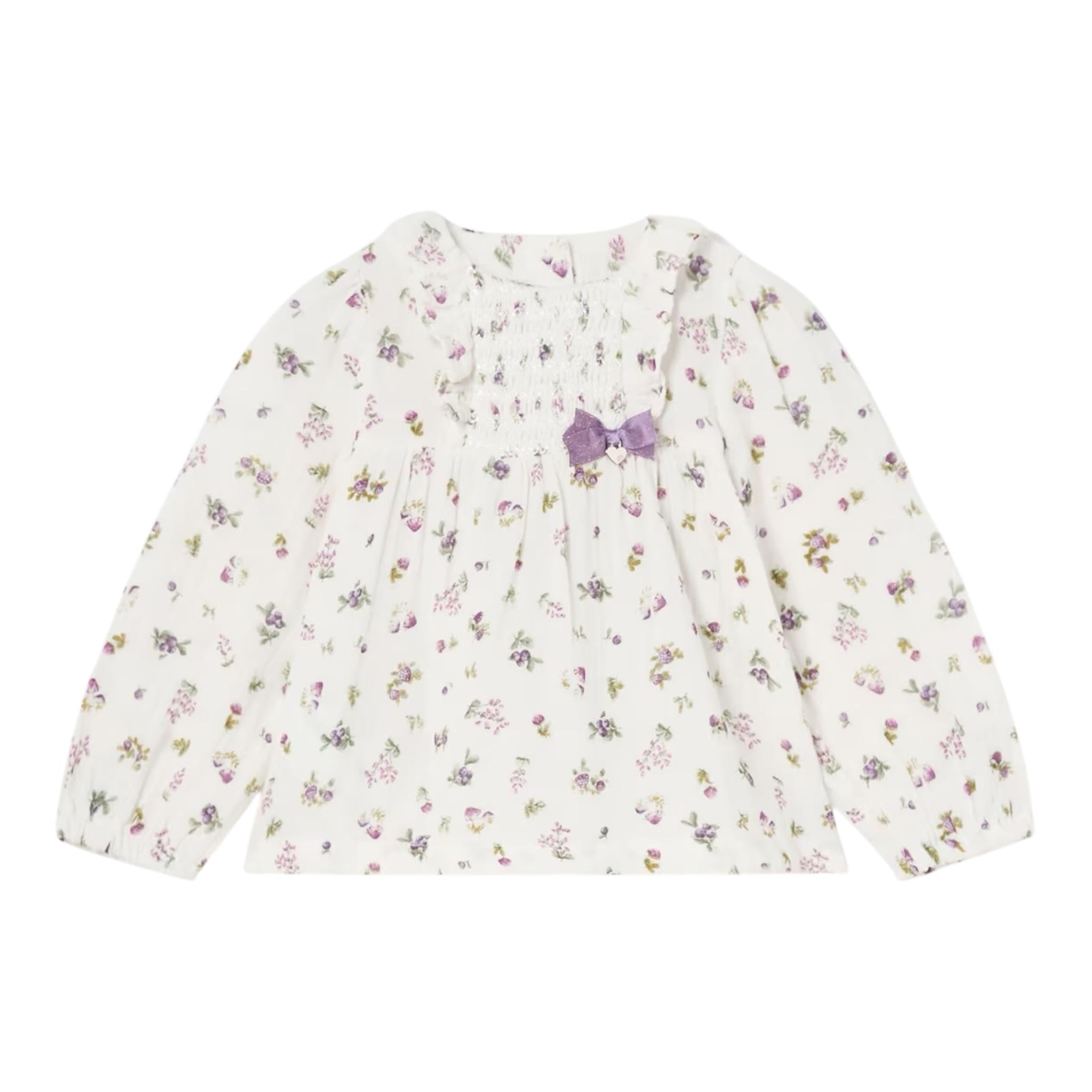 MAYORAL camicia manica lunga fantasia floreale Panna per Neonata 2195 PANNA MAYORAL 