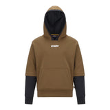 K-WAY felpa bicolore con cappuccio e logo Marrone per Bambino K81389W MARRONE K-WAY 