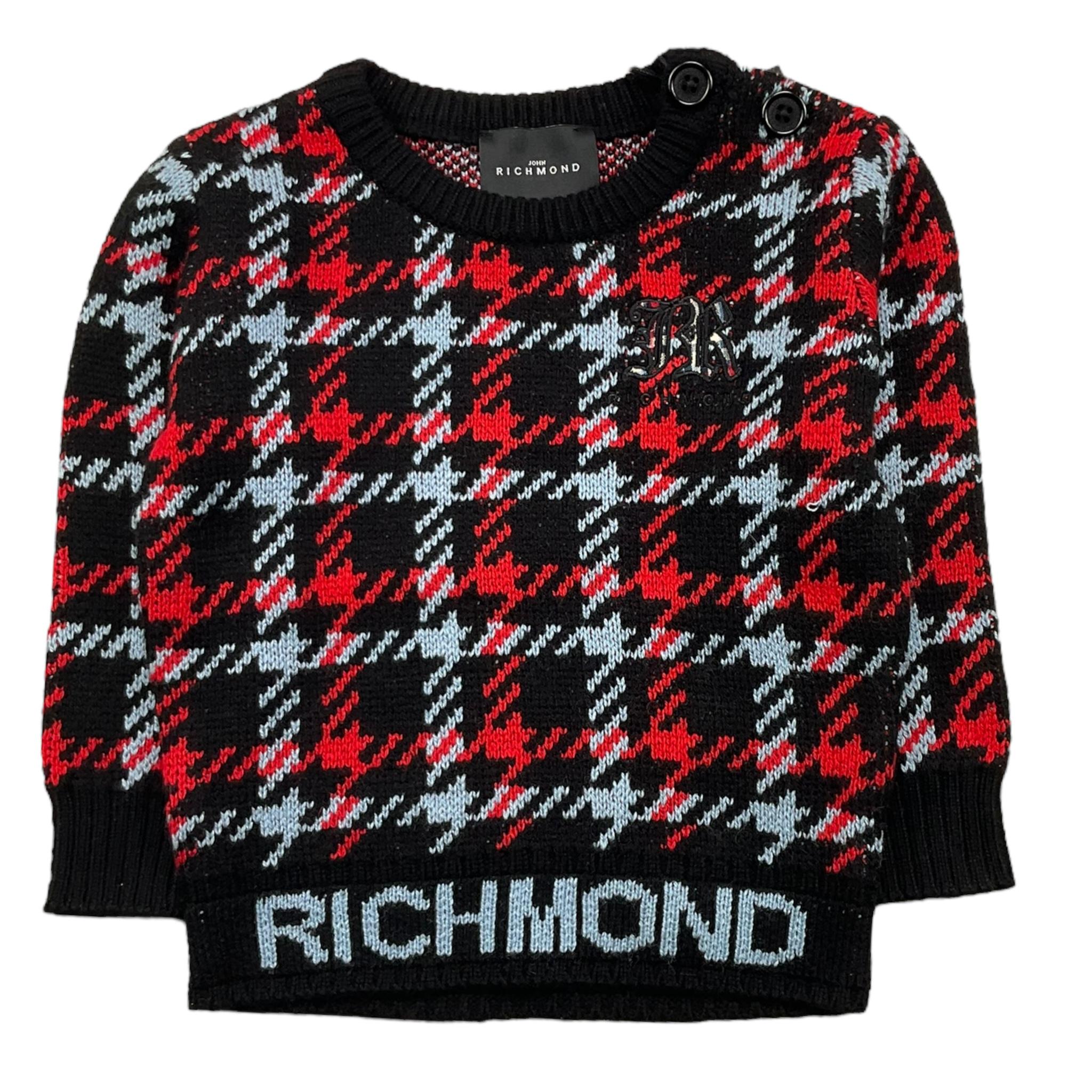 JOHN RICHMOND maglia girocollo stampa fantasia Nero/rosso per Neonato RIA25041MA NERO/ROSSO JOHN RICHMOND 