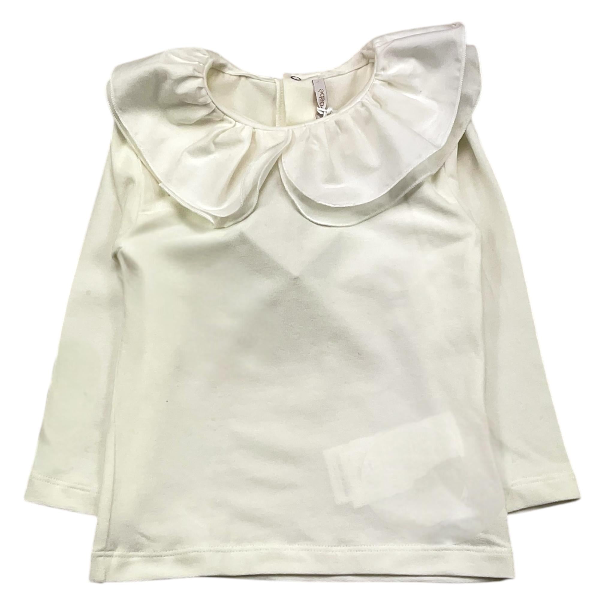 LE BEBE' shirt tinta unita con colletto  Panna per Neonata LBG6034 PANNA LE BEBE' 