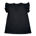 John Richmond T-Shirt Girocollo Tinta Unita con Logo per Bambina RGP26024TS NERO JOHN RICHMOND 