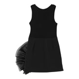 Elisabetta Franchi Solid Color Dress With Armhole And Applique Black For Girls