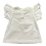 Liu Jo T-Shirt Tinta Unita Girocollo con Stampa per Neonata HA5064 BIANCO LIU JO 