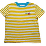 Saint Barth T-Shirt Girocollo Fantasia A Righe per Bambina ELLY006 GIALLO SAINT BARTH 