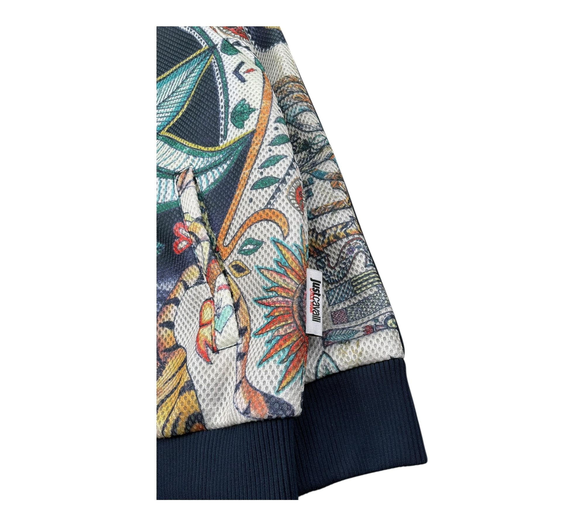 Just Cavalli Giubbino Stampa Fantasia con Zip per Bambino JBP26088GB BLU JUST CAVALLI 
