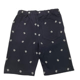 Yours Bermuda Solid Color With Prints And Elastic Waist Blue For Boys