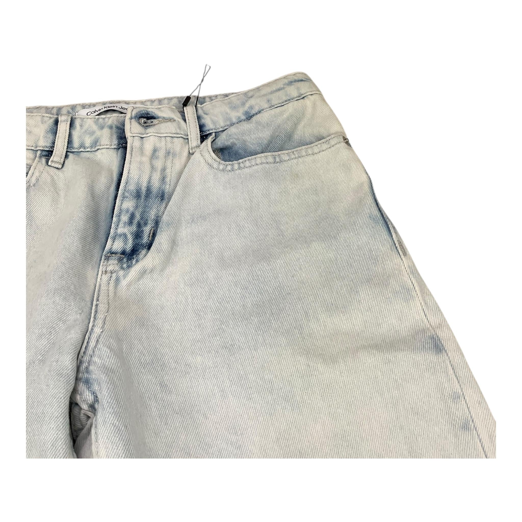 CALVIN KLEIN jeans tinta unita modello baggy Azzurro per Bambino IG0IG02269 AZZURRO CALVIN KLEIN 