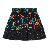 STELLA McCARTNEY gonna tinta unita con stampa fantasia Nero per Bambina TV7B91 NERO STELLA McCARTNEY 