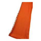 Gaelle Plain Flared Trousers With Orange Logo Print for Girls