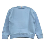 SAINT BARTH felpa girocollo tinta unita con stampa Azzurro per Bambino HUT0004 AZZURRO SAINT BARTH 