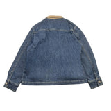 Please Giubbino In Denim Con Zip E Colletto In Contrasto Blu Per Bambino