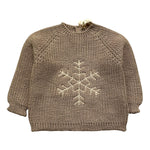 WEDOBLE maglia tinta unita con ricami Fango per Neonato I2402301 FANGO WEDOBLE 