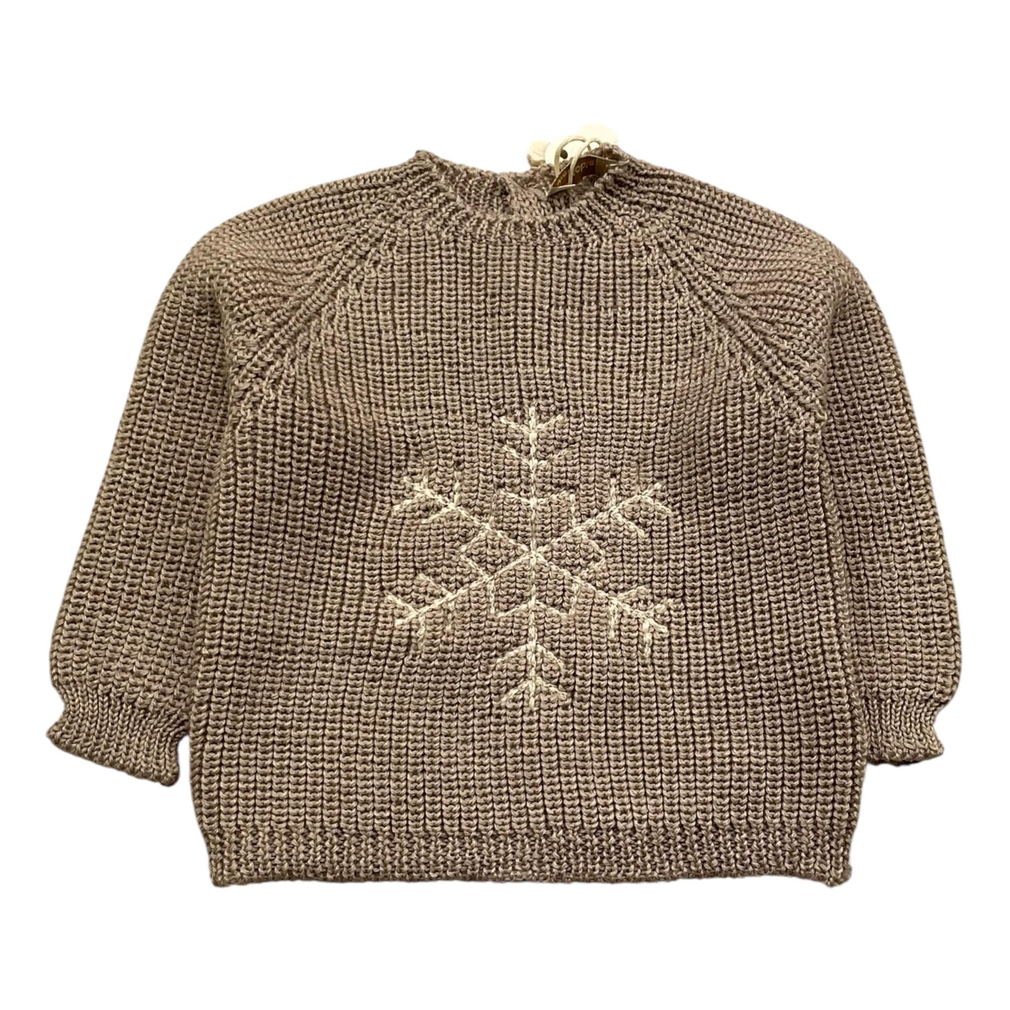 WEDOBLE maglia tinta unita con ricami Fango per Neonato I2402301 FANGO WEDOBLE 