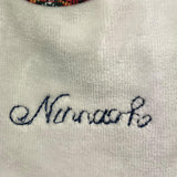 NINNAOH bavetta tinta unita con fantasia scozzese Rosso per Neonata I20310 ROSSO NINNAOH 