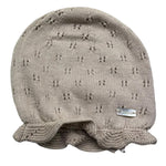 Le Bebe Cappello Tinta Unita con Trafori per Neonata LBG6272 BEIGE LE BEBE 