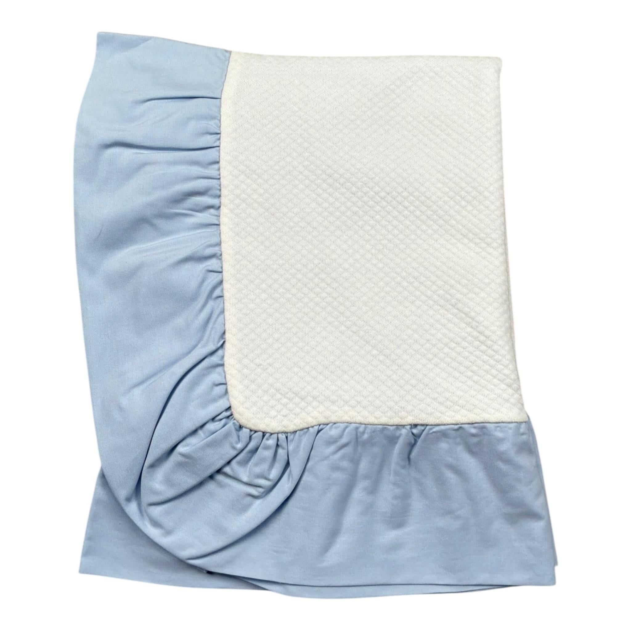 Le Bebe' Coperta Tinta Unita con Stampa per Neonata RIIROR BIANCO LE BEBE' 