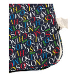 MOSCHINO coperta tinta unita con stampa Blu per Neonato MOB00F BLU MOSCHINO 