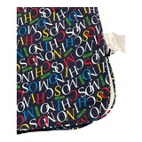 MOSCHINO coperta tinta unita con stampa Blu per Neonato MOB00F BLU MOSCHINO 