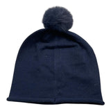 LIU JO cappello tinta unita con pon pon Blu per Bambina HF3047 BLU LIU JO 