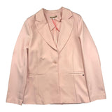 Kocca Pink Single Breasted Solid Color Jacket For Girls